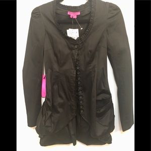 Betsey Johnson Ruffle Jacket